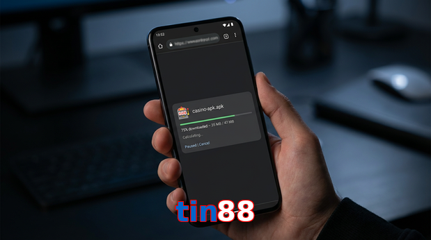 Main screen of Tin88 apk page for PK players